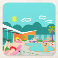 Porta copos de papel dura da festa na piscina