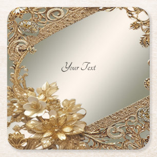 Porta-copo De Papel Quadrado Porta copos de papel flexível para Ornamentado Dou