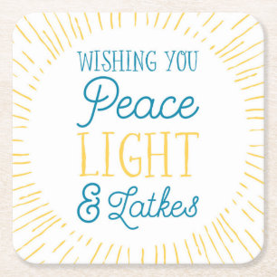 Porta-copo De Papel Quadrado Porta copos de papel Hanukkah