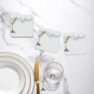 Porta-copo De Papel Quadrado Porta copos de papel Martini