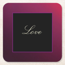 Porta-copo De Papel Quadrado Porta copos de Papel Moderno - Minimalista Berry