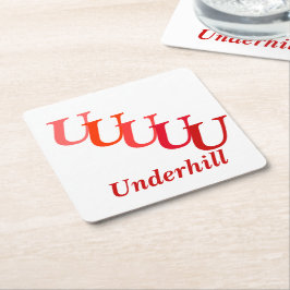 Porta-copo De Papel Quadrado Porta copos de papel - Nome e Considerações