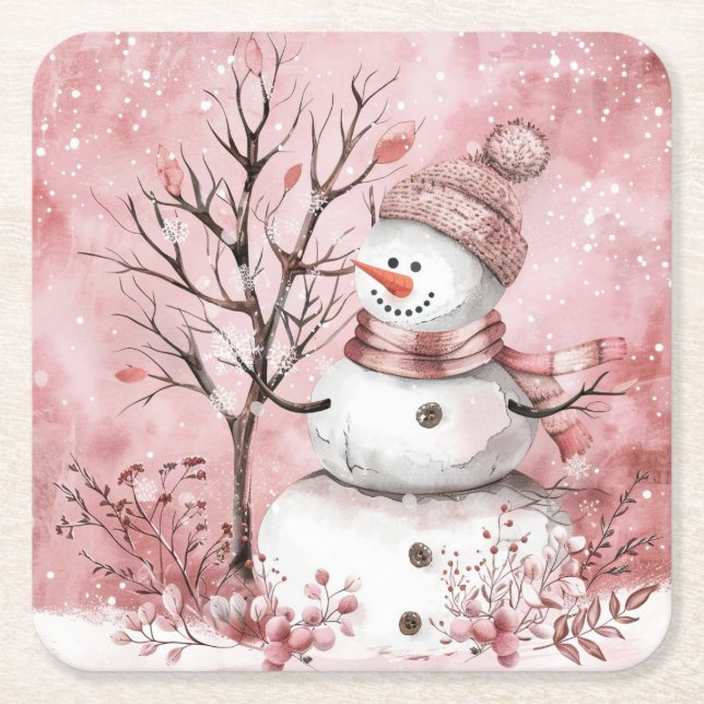 Porta-copo De Papel Quadrado Porta copos de Papel Quadrado (Frente)