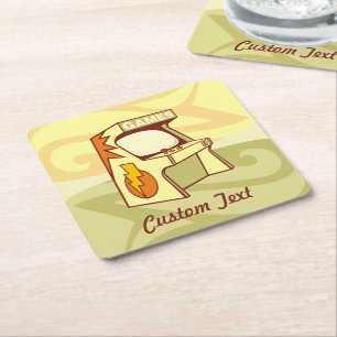 Porta-copo De Papel Quadrado Porta copos de papel quadrado da máquina de Arcade