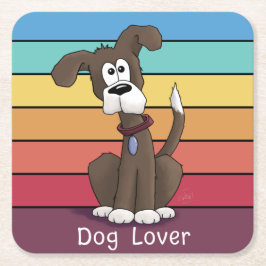 Porta-copo De Papel Quadrado Porta copos de Papel Quadrado do Cachorro Festivo