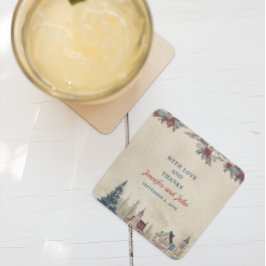 Porta-copo De Papel Quadrado Porta copos de Papel Quadrado do Casamento no inve