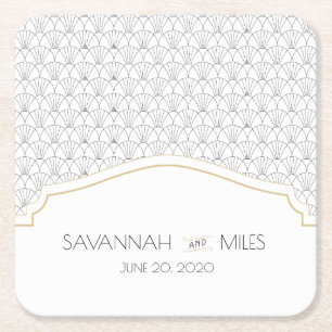 Porta-copo De Papel Quadrado Porta copos de Papel Quadrado do Quadro de Arte De