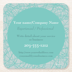 Porta-copo De Papel Quadrado Porta copos de promocional personalizada - HAMbyWG