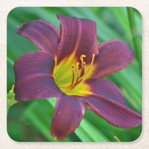 Porta-copo De Papel Quadrado Porta copos de Purple Lily Party