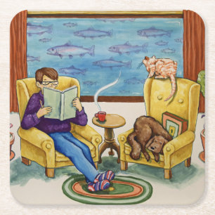 Porta-copo De Papel Quadrado porta copos do dia chuvoso