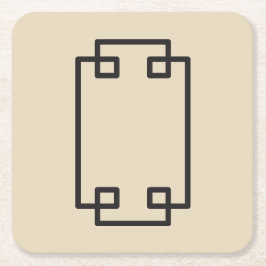 Porta-copo De Papel Quadrado Porta copos do Mah Jong