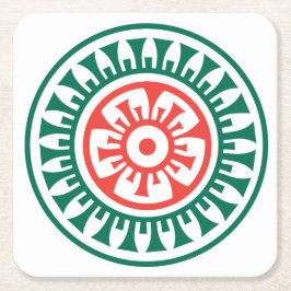 Porta-copo De Papel Quadrado Porta copos do ponto do Mah Jongg