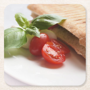 Porta-copo De Papel Quadrado Porta copos italiana da comida