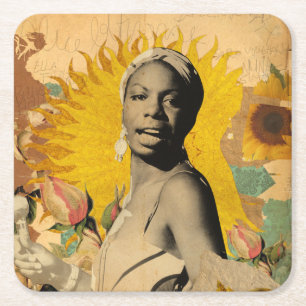 PORTA-COPO DE PAPEL QUADRADO PORTA COPOS JAZZ - NINA SIMONE