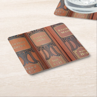 Porta-copo De Papel Quadrado Porta copos literária