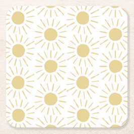 Porta-copo De Papel Quadrado Porta copos quadrada sunshine