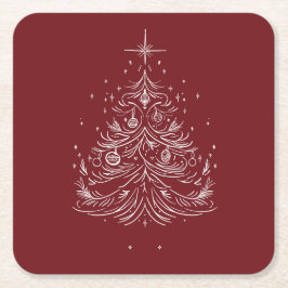 Porta-copo De Papel Quadrado Portas copos da árvore eterno | Festivas Bebidas