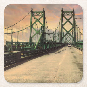 Porta-copo De Papel Quadrado Portas copos das pontes