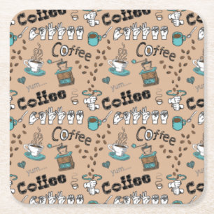 Porta-copo De Papel Quadrado PORTAS COPOS de café ASL