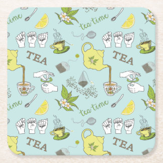 Porta-copo De Papel Quadrado PORTAS COPOS de chá ASL