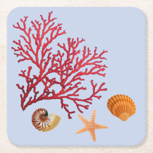 Porta-copo De Papel Quadrado Portas copos de festas de temas em praia