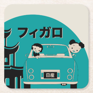 Porta-copo De Papel Quadrado Portas copos de Figaro