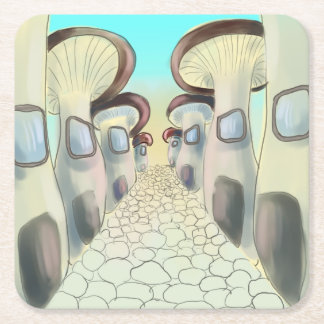 Porta-copo De Papel Quadrado Portas copos de Mushroom