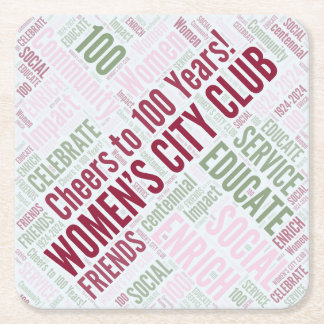 Porta-copo De Papel Quadrado Portas copos de papel - Conjunto de 6