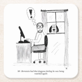 Porta-copo De Papel Quadrado Portas copos de Papel de Cartoon de Gag