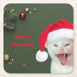 Porta-copo De Papel Quadrado Portas copos de papel, desejos de Natal Feliz