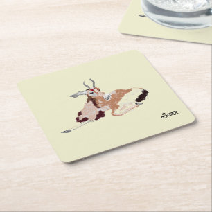 Porta-copo De Papel Quadrado Portas copos de papel: Gazelle