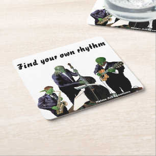 Porta-copo De Papel Quadrado Portas copos de Papel Musical de Blues Fantasy