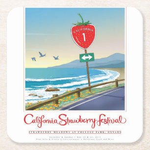 Porta-copo De Papel Quadrado Portas copos de papel Personalize o seu próprio co