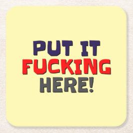 Porta-copo De Papel Quadrado Portas copos de terceiros