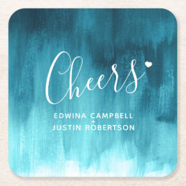 Porta-copo De Papel Quadrado Portas copos do papel da lavagem da arte moderna