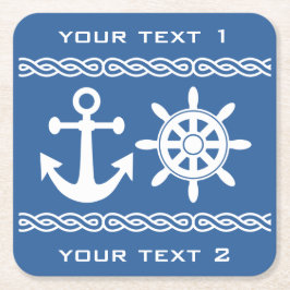 Porta-copo De Papel Quadrado Portas copos feitas sob encomenda náuticas do