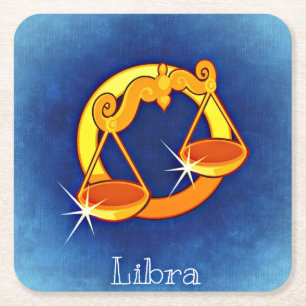 Porta-copo De Papel Quadrado portas copos libra-zodiaca