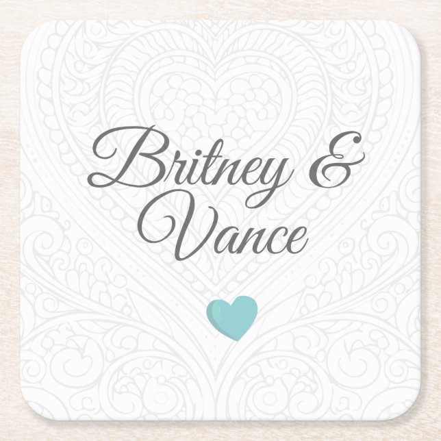 Porta-copo De Papel Quadrado Portas copos personalizadas (Frente)