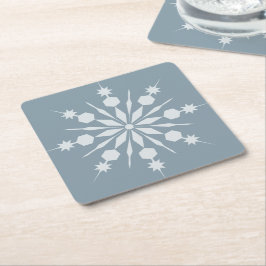 Porta-copo De Papel Quadrado Portas copos Snowflake