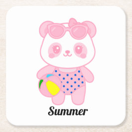 Porta-copo De Papel Quadrado Posa vasos Lotus Vacation