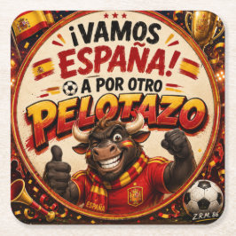 Porta-copo De Papel Quadrado Posavaso vamos España