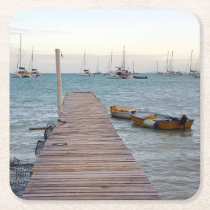 Porta-copo De Papel Quadrado potes de docas e lagostas