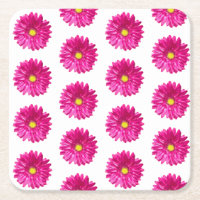 Pousa-copos Floral Rosa Quente Daisy