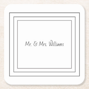 Porta-copo De Papel Quadrado Pousa-copos personalizados