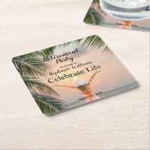 Praia de Aposentadoria Feminina Tema Pôr do Sol Pa