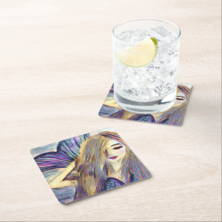 Porta-copo De Papel Quadrado pratos de papel personalizados tema sereia