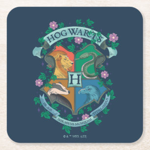 Porta-copo De Papel Quadrado Prender Floral HOGWARTS™