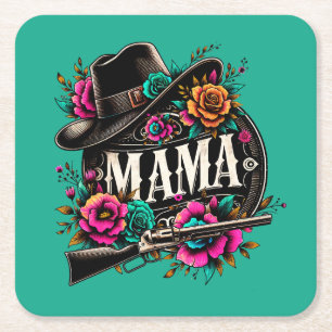 Porta-copo De Papel Quadrado Presente para mamãe; mãe; mãe; mãe; dia de as mães