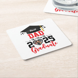 Porta-copo De Papel Quadrado Presentes Personalizados da Família de Formandos O