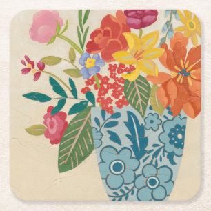 Porta-copo De Papel Quadrado Primavera Blossoms I